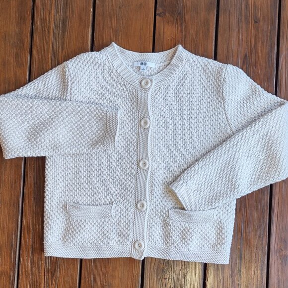 UNIQLO Women's Knitted Short Jacket Sweater/Cardigan Pockets Chic Size Small - Picture 9 of 12